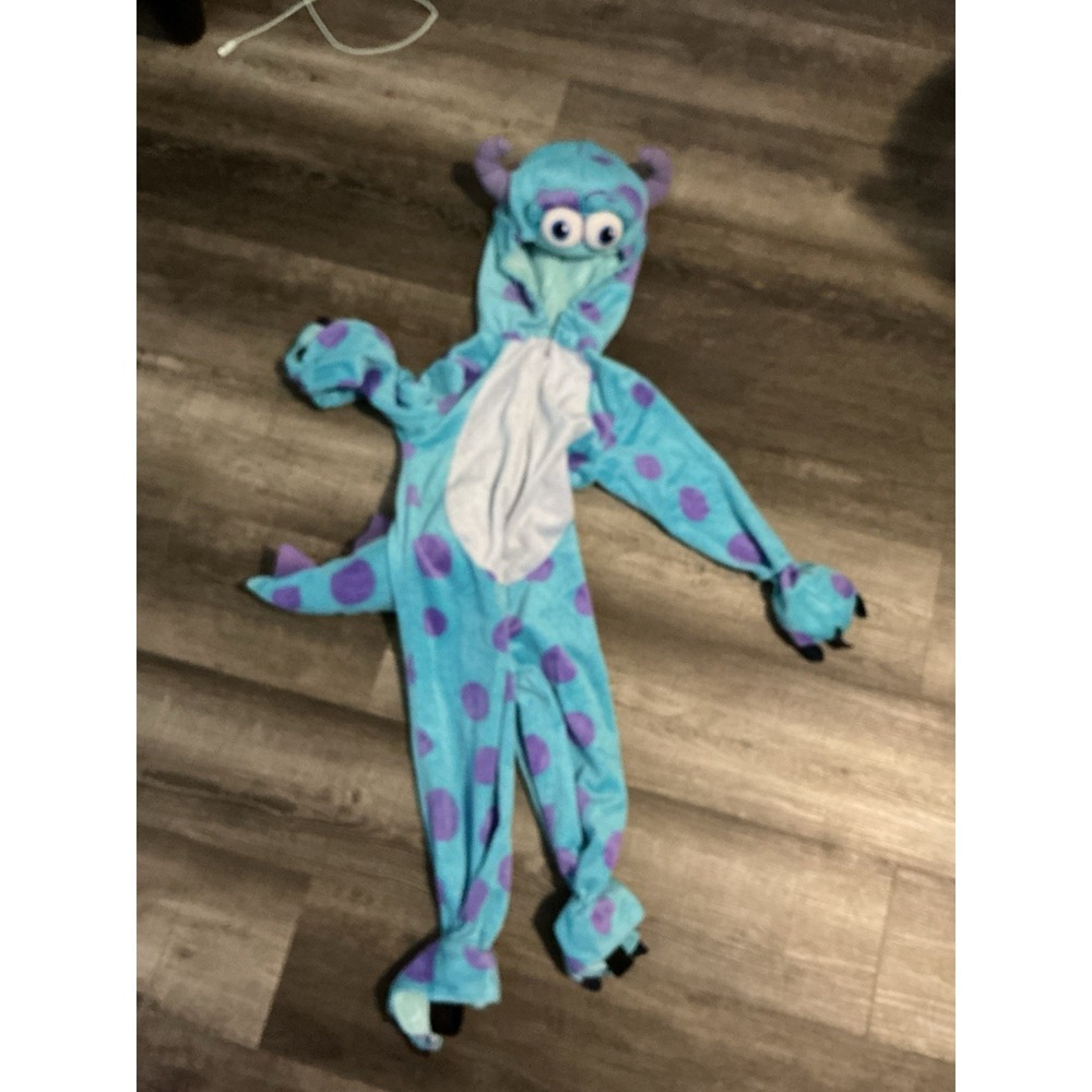 Disney Pixar Monsters Inc Sulley Costume Kids 2T One Piece Bodysuit Blue